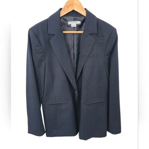 Pendleton Women's  Single Button 100% Wool Blazer Navy Blue Size 18